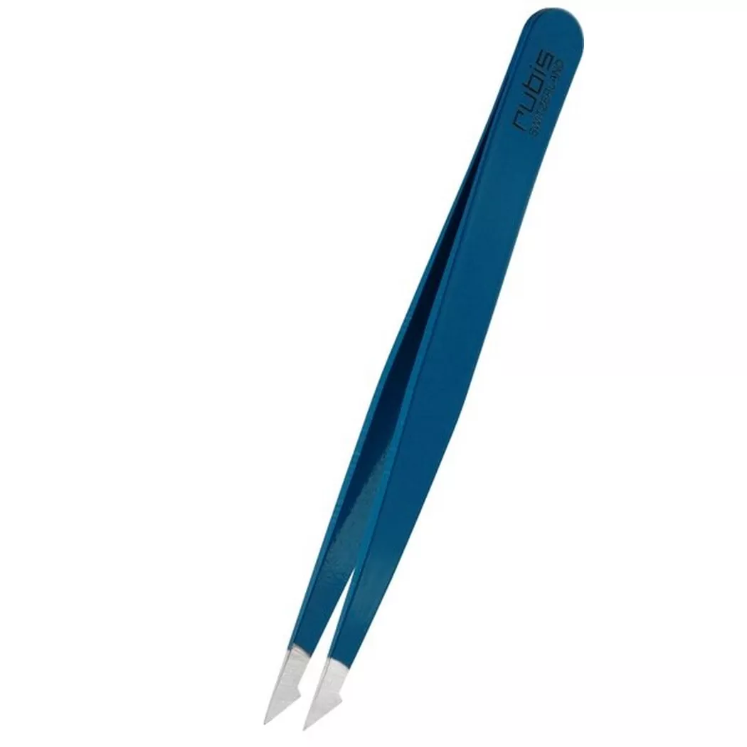 Rubis - Pinzette evolution, Inox, blau, 1 Stück, Mittelblau