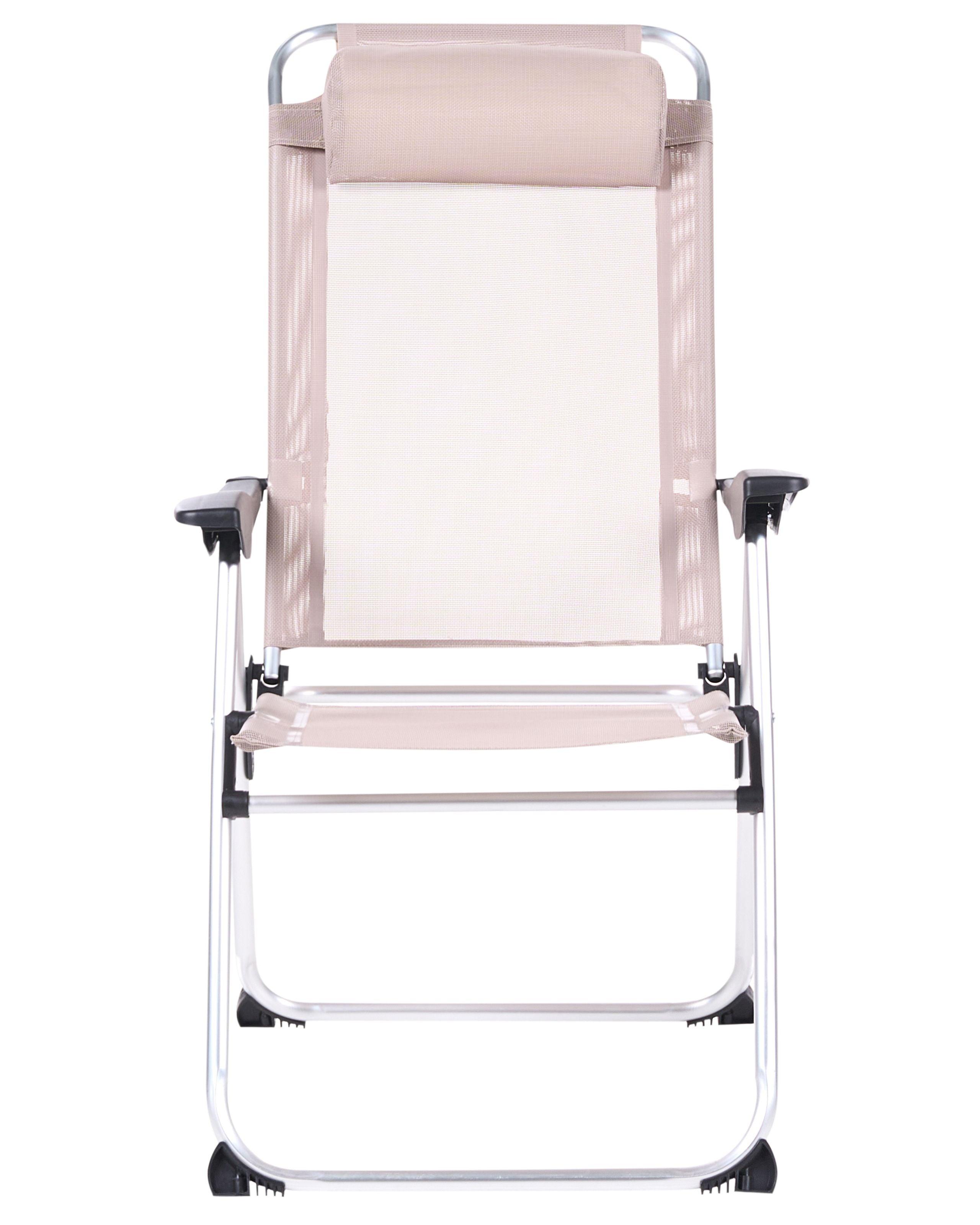 Beliani Set di 2 sedie da giardino en Alluminio Moderno ASINE  