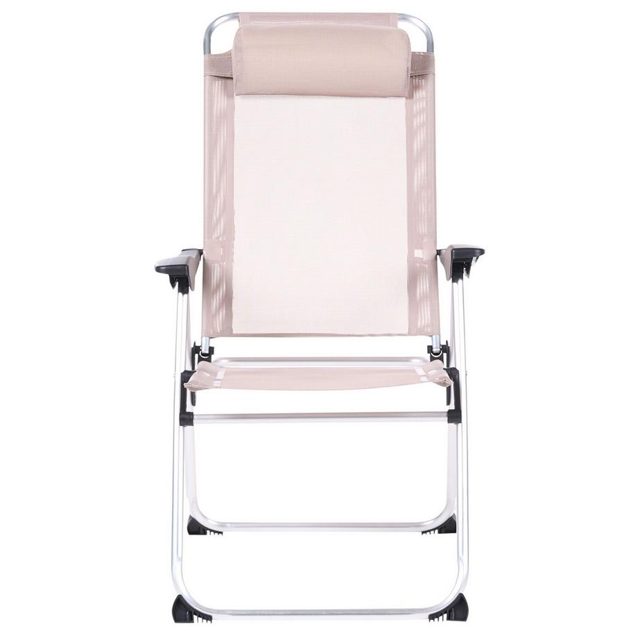 Beliani Gartenstuhl 2er Set aus Aluminium Modern ASINE  