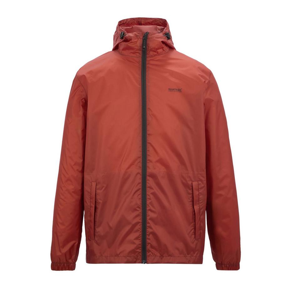 Veste Imperméable Unie À Capuche Pack It