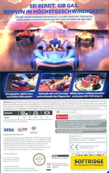 SEGA  Team Sonic Racing 