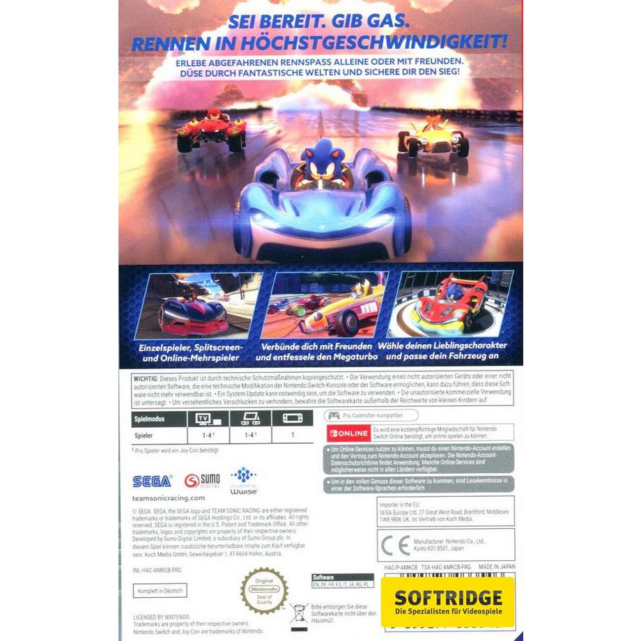 SEGA  Team Sonic Racing 