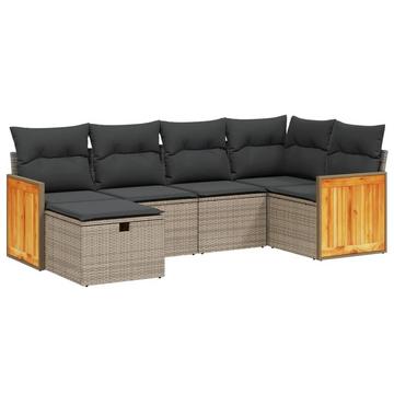 Garten sofagarnitur poly-rattan