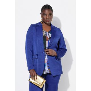 Ulla Popken Struktur Blazer Reverskragen Knopfverschluss  