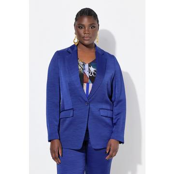 Blazer en tissu texturé avec col à revers, fermeture à bouton