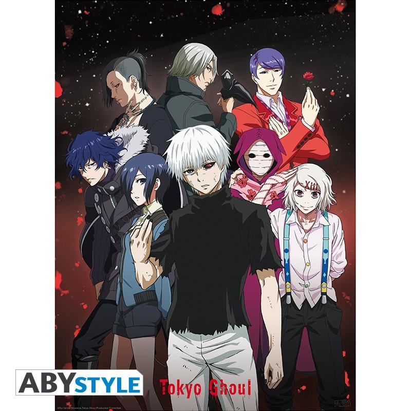 Abystyle Poster - À plat - Tokyo Ghoul - Groupe  