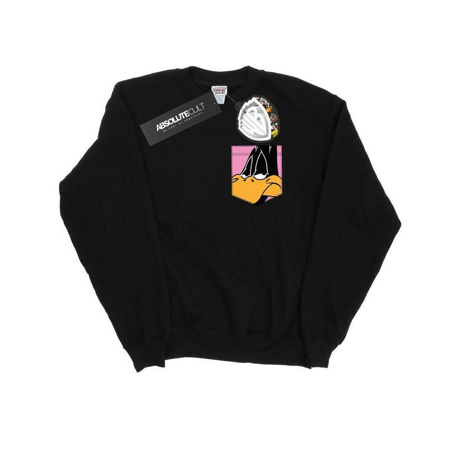 LOONEY TUNES Daffy Duck Pocket Sweatshirt  