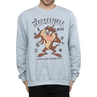 LOONEY TUNES Tasmanian Devil Felpa Girocollo Vintage  