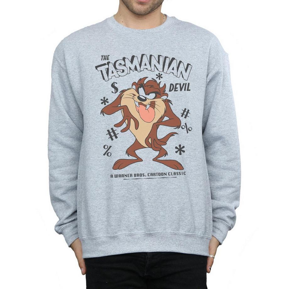 LOONEY TUNES Tasmanian Devil Vintage Rundhals-Sweatshirt  