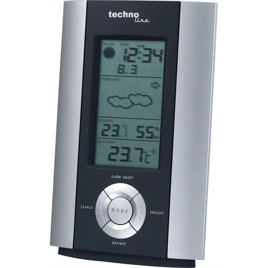 technoline Technoline WS 6710 stazione meteorologica digitale Nero, Argento  