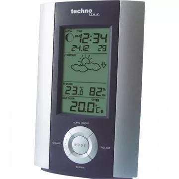 Technoline WS 6710 Digitale Wetterstation Schwarz, Silber