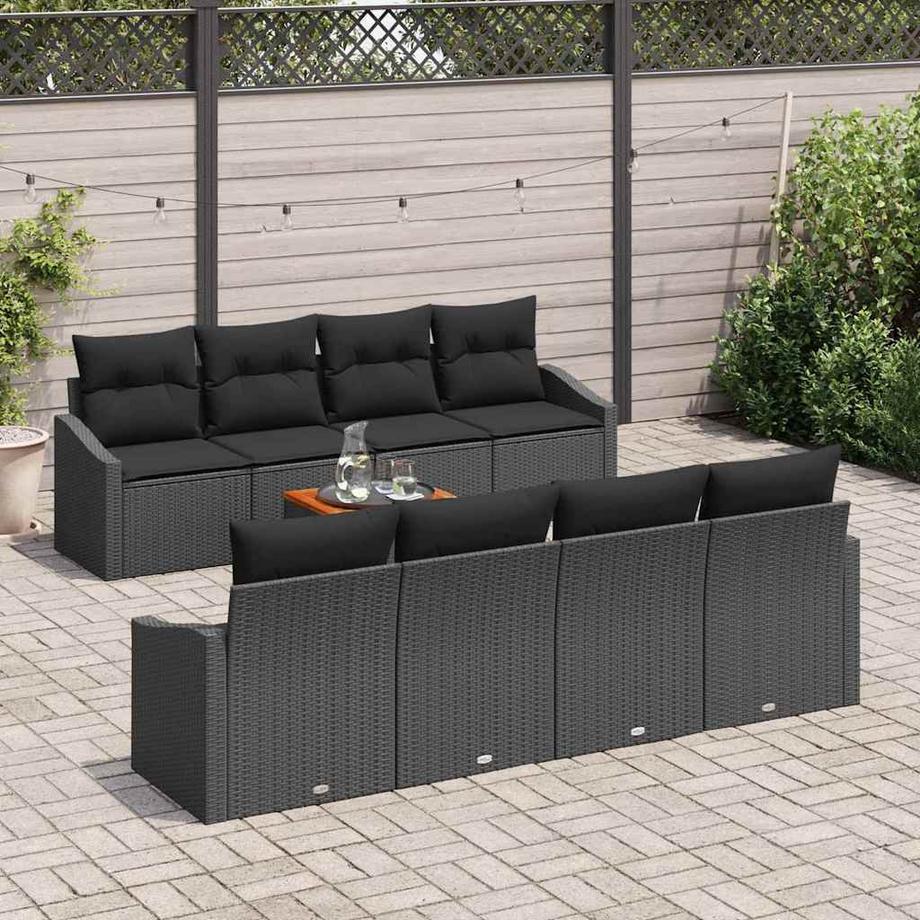 VidaXL Set Divano da Giardino Polyrattan  