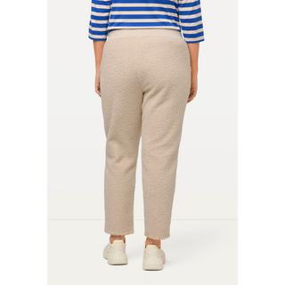 Ulla Popken Pantaloni Teddy Fleece Cintura Elastica Toppe Ginocchia  