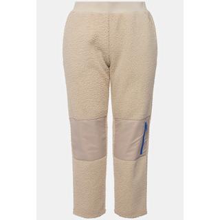 Ulla Popken Teddyhose Elastikbund Knieflicken  