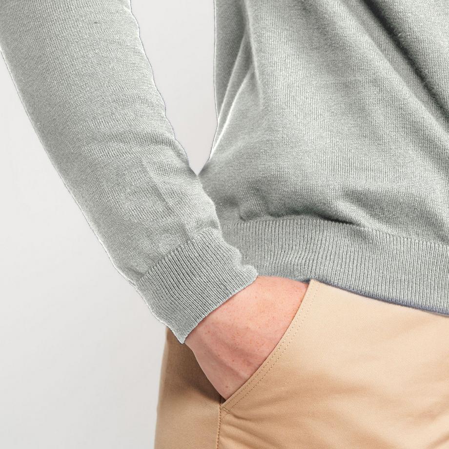 INESIS  Pullover  V-Ausschnitt Baumwolle 