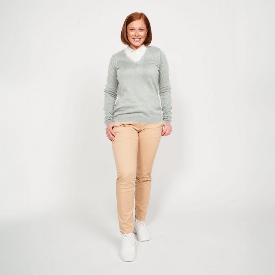 INESIS  Pullover  V-Ausschnitt Baumwolle 