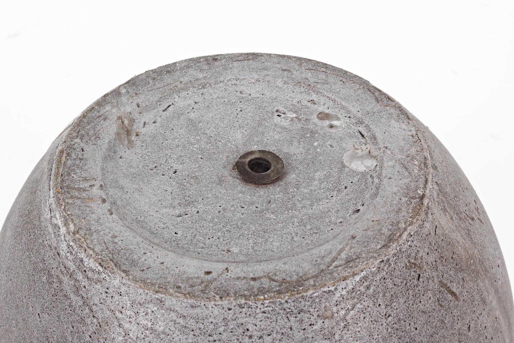 mutoni Vase Cement Kugel Grau (2er-Set)  