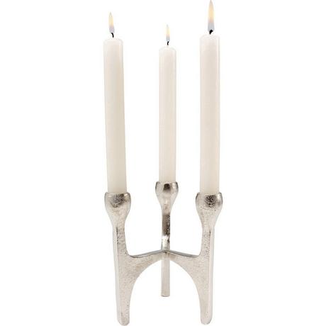 KARE Design Kerzenständer Stacky silber 15  