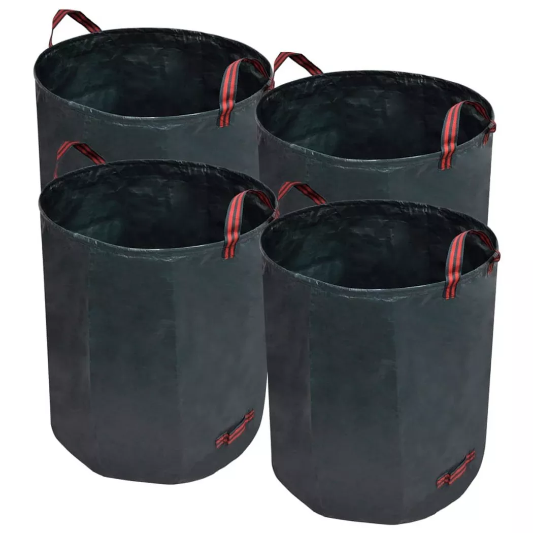 VidaXL - Sac poubelle de jardin tissu, One Size, Vert