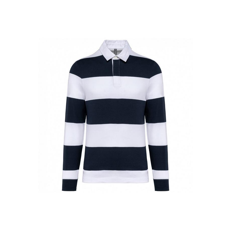 polo a righe, maniche lunghe