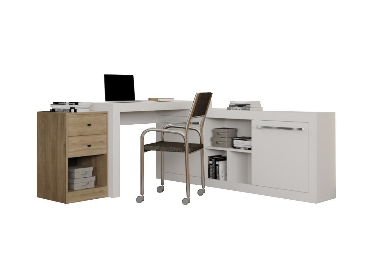 Vente-unique Bureau d'angle EVAN  