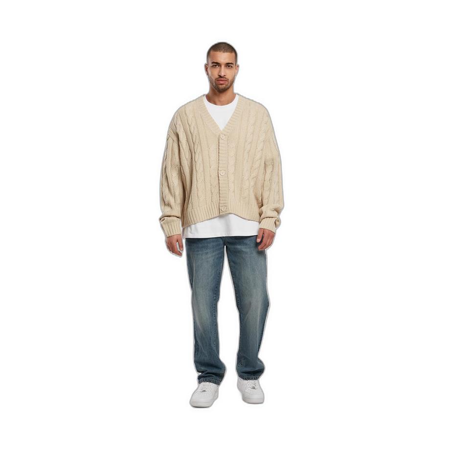 URBAN CLASSICS Cardigan Boxy in Maglia a Treccia  