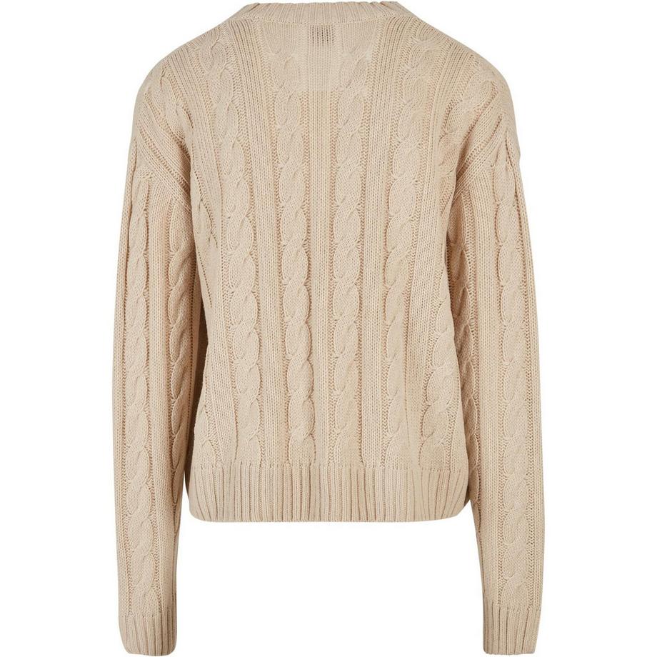 URBAN CLASSICS Cardigan Boxy in Maglia a Treccia  