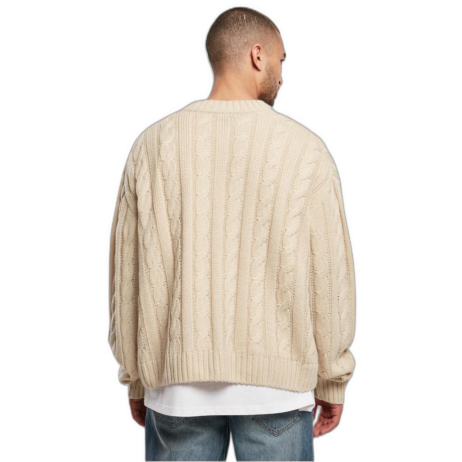 URBAN CLASSICS Cardigan Boxy in Maglia a Treccia  