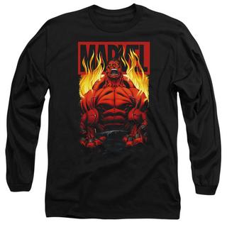 MARVEL Red Hulk T-Shirt Maniche Lunghe  