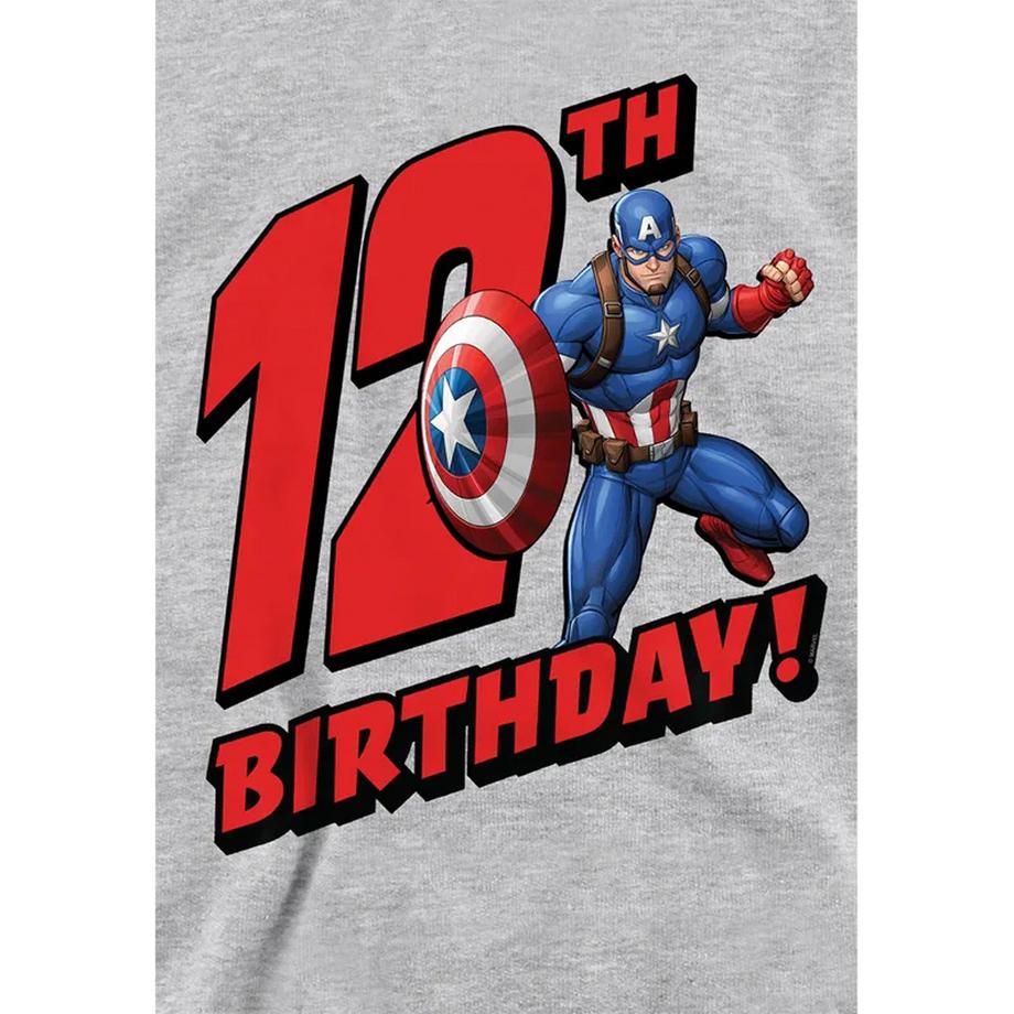 CAPTAIN AMERICA  12th Birthday Felpa Con Cappuccio Erica Da Indossare 