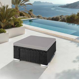 Tectake Pouf in rattan Bitonto robusto  