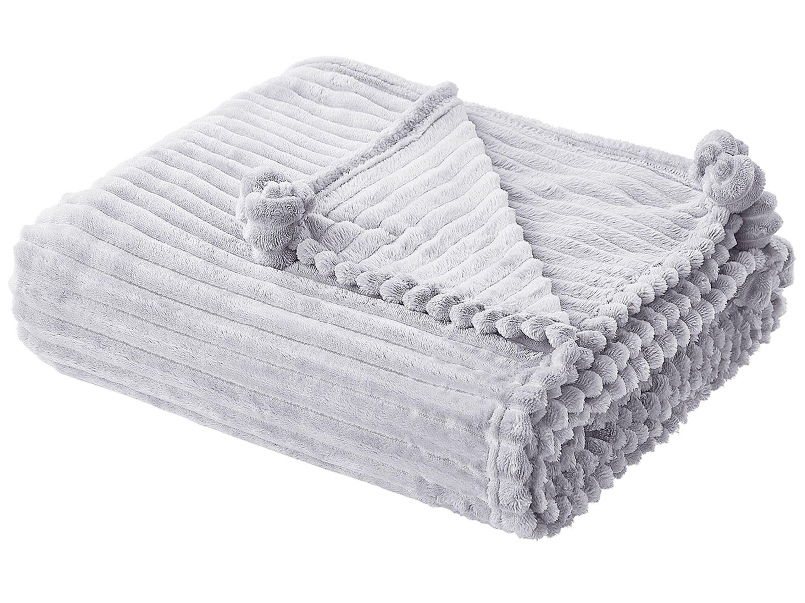 Beliani Kuscheldecke aus Polyester Modern KAWERI  