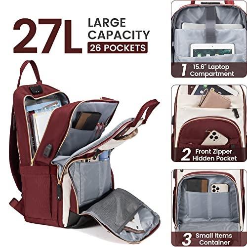 Only-bags.store  Rucksack Laptop Rucksack 15.6 Zoll Schulrucksack Teenager Wasserdicht Schultasche Backpack Anti-Diebstahl School Bag für Schule Reise Arbeit Leicht 