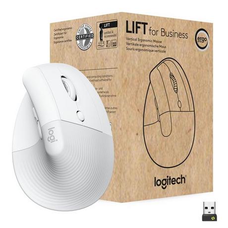 Logitech  Lift for Business Maus rechts RF Wireless + Bluetooth Optisch 4000 DPI 