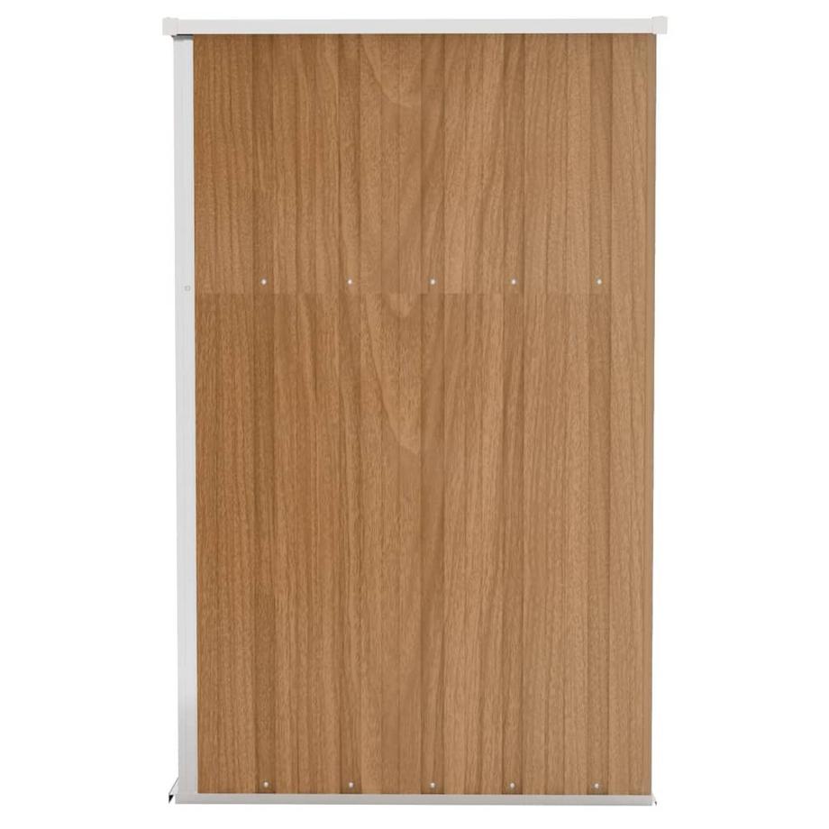 VidaXL capanno da giardino a parete Acciaio  