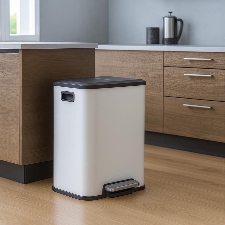 Northix Pattumiera da cucina, doppio scomparto  