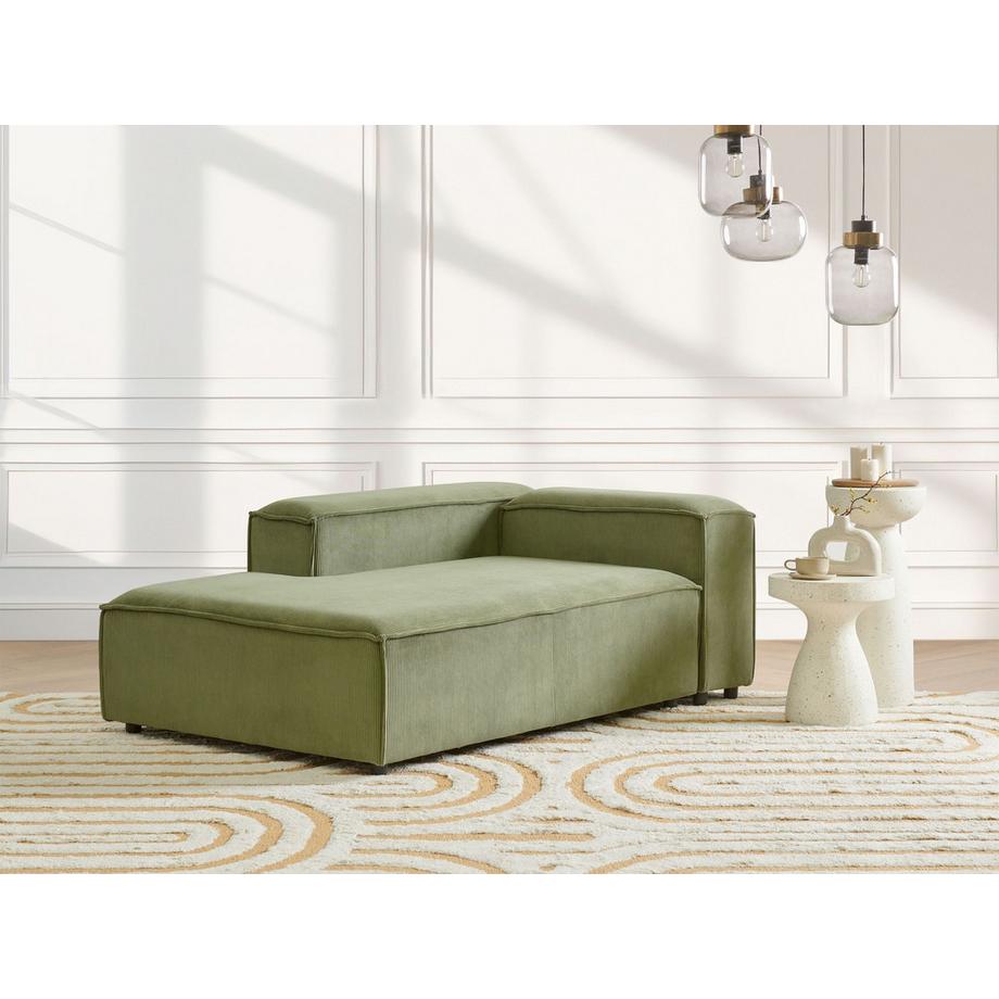 Beliani Rechtsseitige Chaiselongue aus Cord  ARDAL  