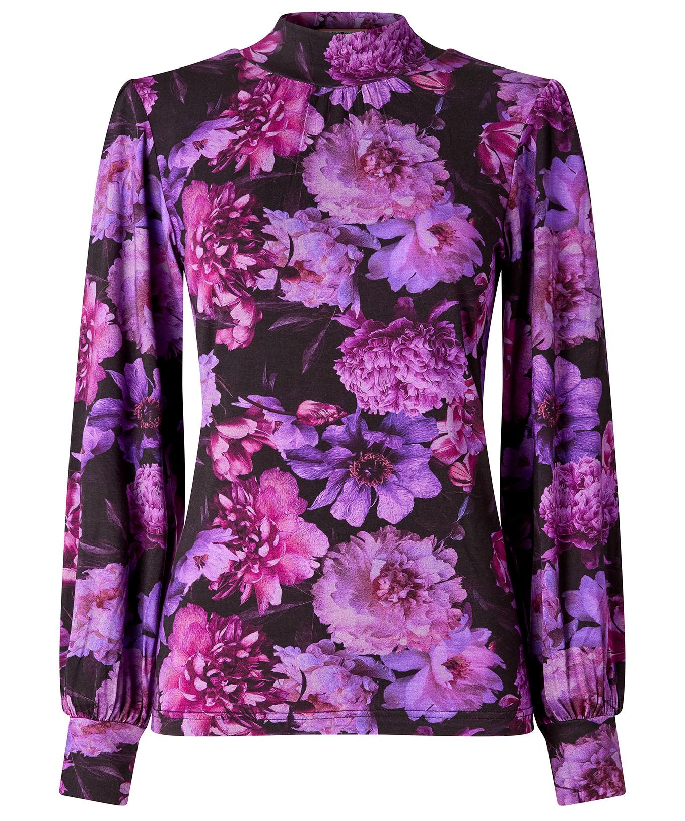Joe Browns Top Jersey Imprimé Floral Col Montant  
