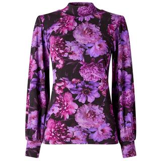 Joe Browns Top Jersey Imprimé Floral Col Montant  