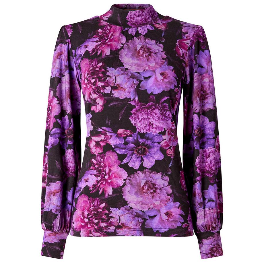 Joe Browns Blumenprint Jersey Top Stehkragen  