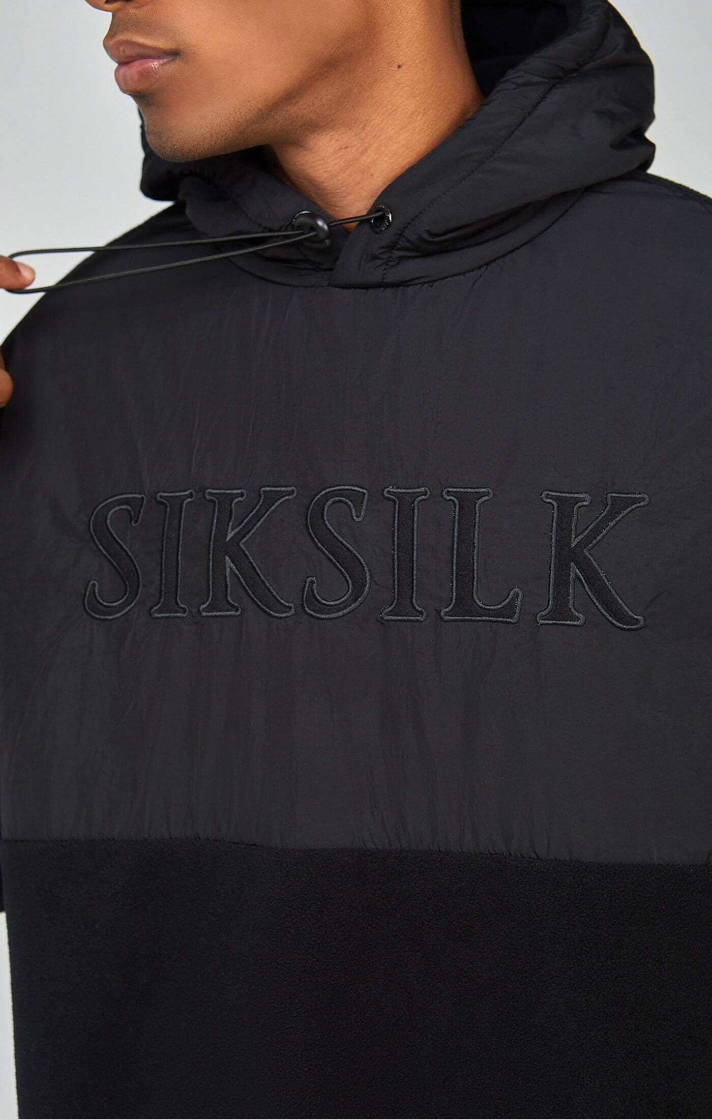 Sik Silk  Sweatshirt Polar Fleece Cut & Sew Overhead Hoodie 