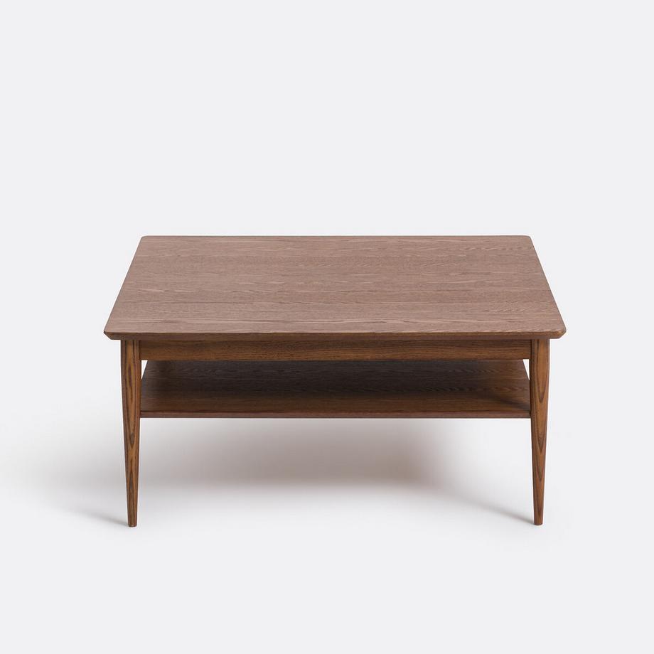 La Redoute Intérieurs Quadratischer Couchtisch LUSSAN aus massiver und furnierter Esche  