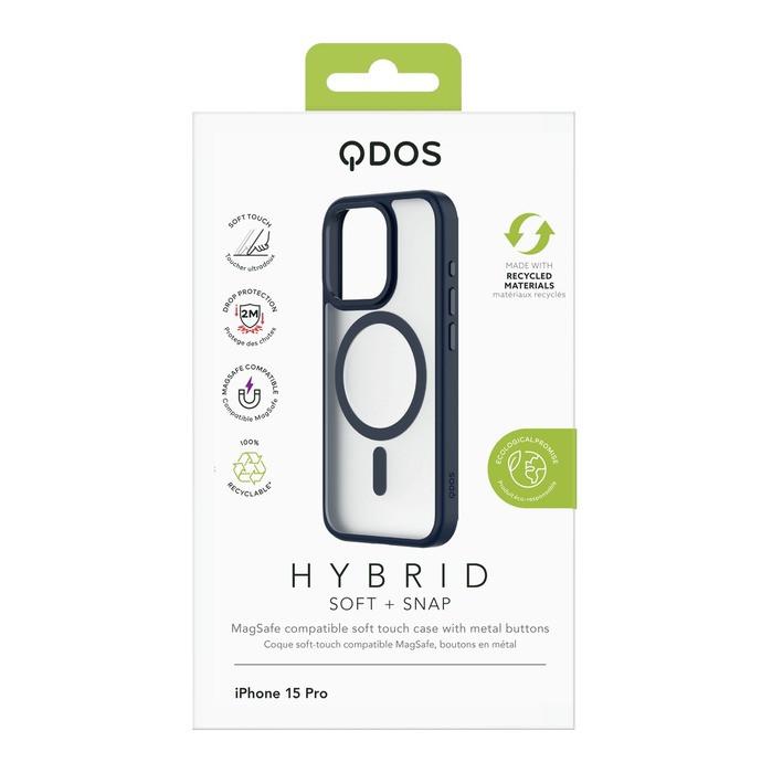 Qdos  Hülle Hybrid Soft, MagSafe iPhone 15 Pro 