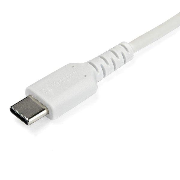 STARTECH.COM  StarTech.com 2m USB-C Ladekabel - Langlebiges USB 2.0 Typ C zu USB C Datenübertragungs-Schnellladekabel - TPE Mantel Aramidfaser MM 60W Weiß - Samsung S10 S20 iPad Pro MS Surface 