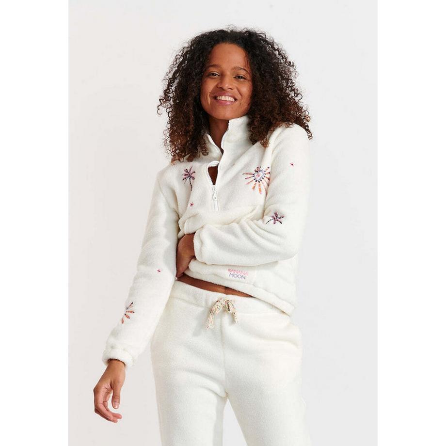 BANANA MOON GOLDY-CHILLIWACK Felpa ricamata con mezza zip  