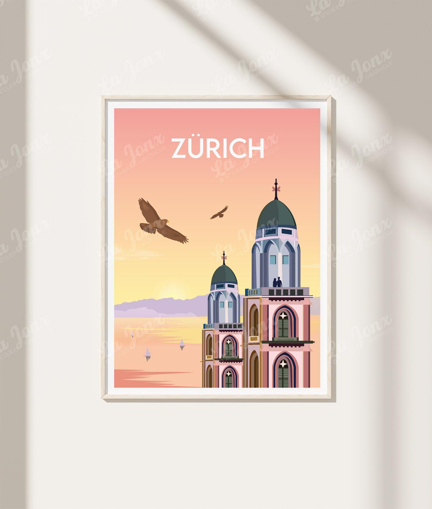 La-Jonx Zürich Grossmünster - Poster  