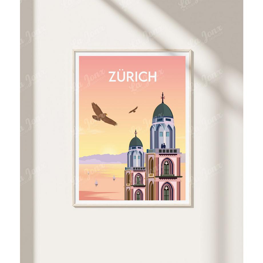 La-Jonx Zürich Grossmünster - Poster  