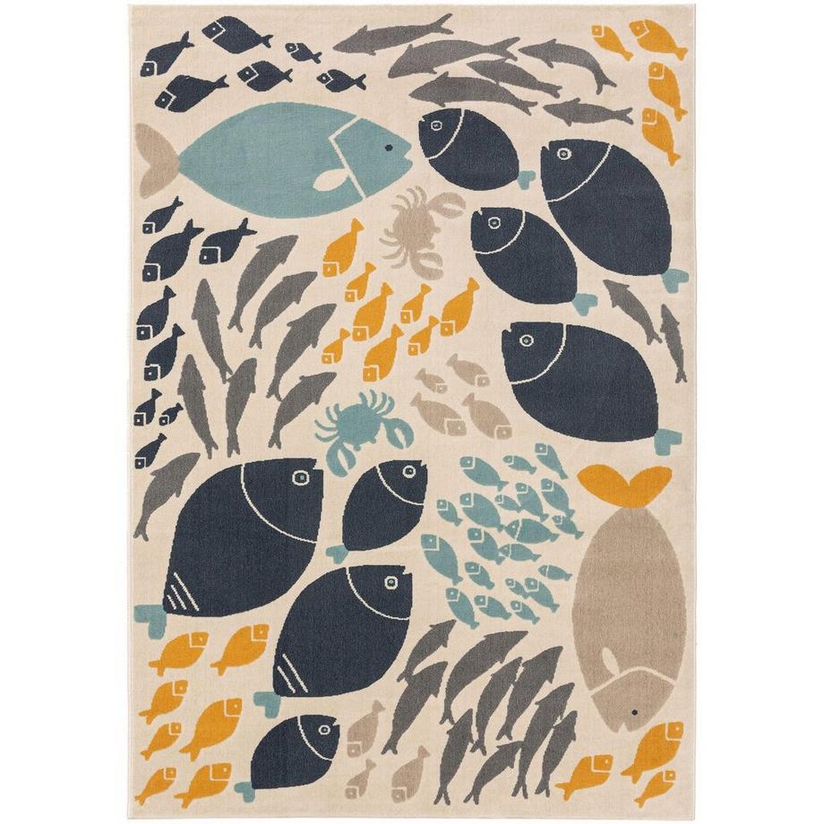 Benuta Kinderteppich Fabius Multicolor  