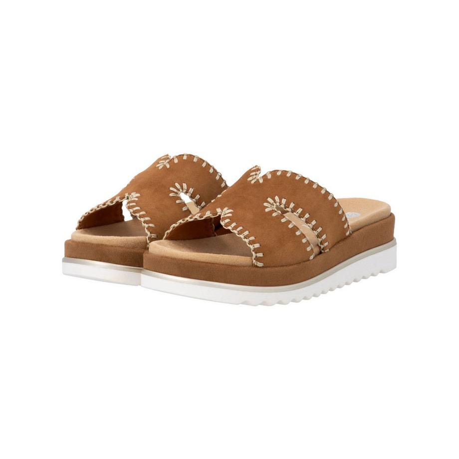 Remonte Pantofole con cuciture decorative  
