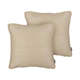 Beliani Lot de 2 coussins en Jute Boho ELLIOTTIA  